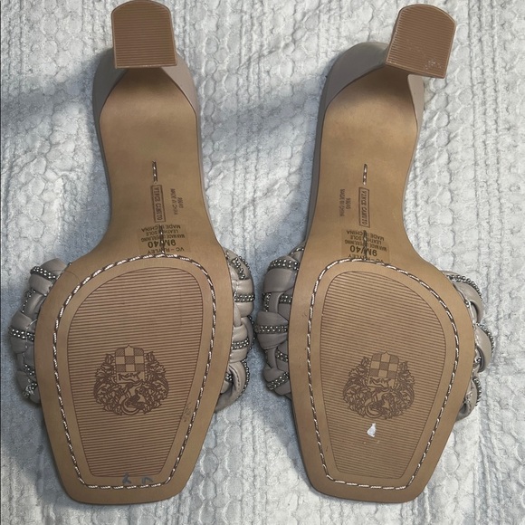 Vince Camuto Women's Beige Braided Sandals size 9 - Picture 2 of 9